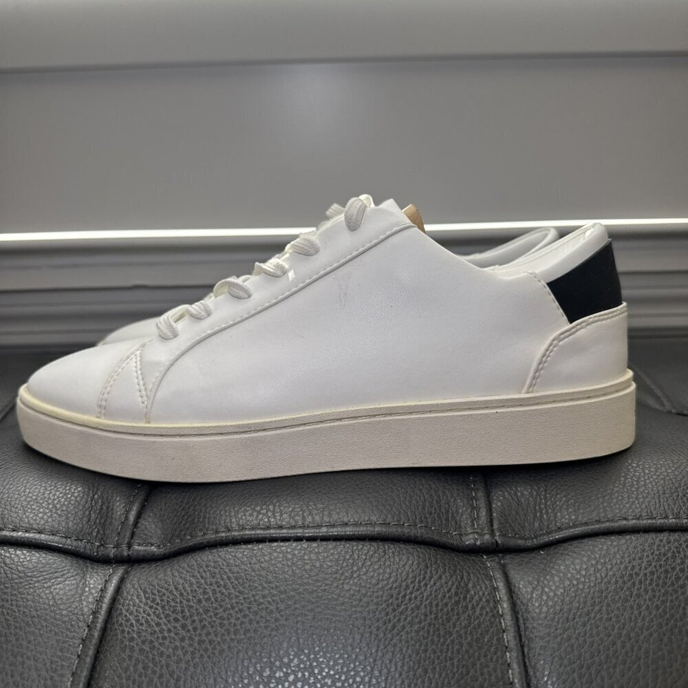 Thousand Fell White Low-top Leather Sneakers Size W 9 1/2 Black - Picture 5 of 9